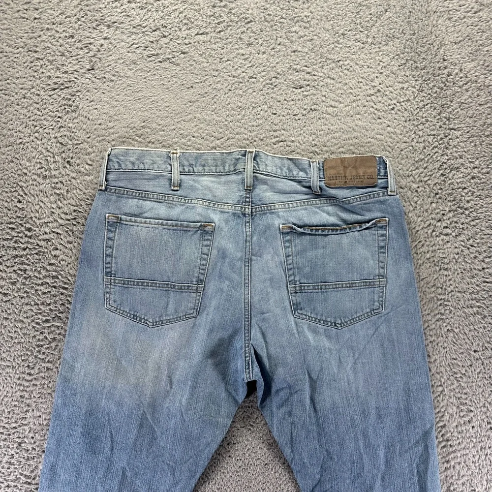 Vintage Nautica Jeans Mens 38x32 Blue Cotton Denim Straight Classic Fit Workwear